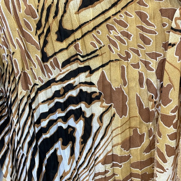 APOSTROPHE Safari Print Blouse Top, Size S Petite (4-6) - Picture 4 of 6